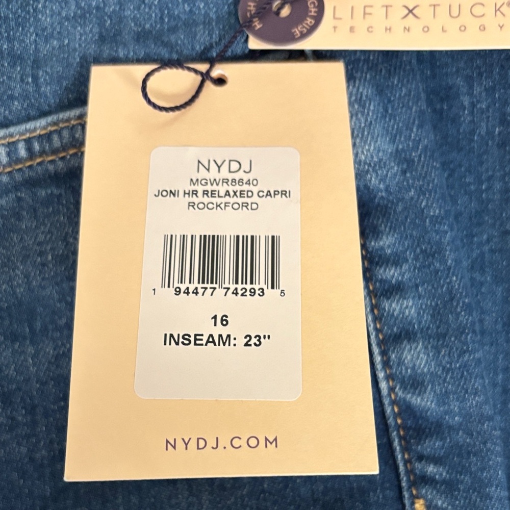 NYDJ Women's Rockford Blue Ankle Jeans